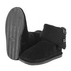 Уги женские 661 Black BearPaw Cable Knit 
